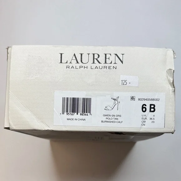 Lauren Ralph Lauren Women's Gwen Ankle-Strap Dress Sandals- Polo Tan- Size 6 - Picture 3 of 10